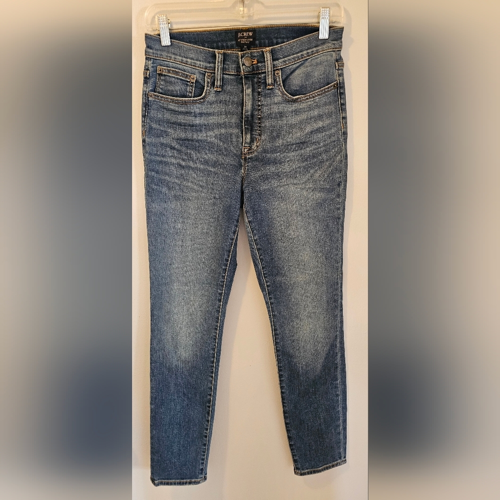 J Crew Women's Size 26 Blue 10" High Rise Skinny Jeans NWT